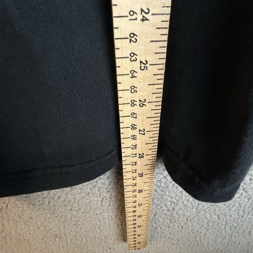 VTG Nike T-Shirt Men's Size L Black Mock Neck Cotton Long Sleeve Made in USA 90s